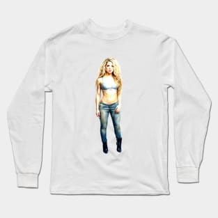 Shakira Shakira-Colombia Long Sleeve T-Shirt